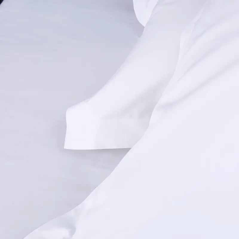 Luxury White Satin Bedding Set