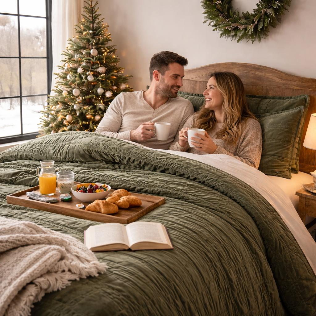 Evergrace Luxury Velvet Bedding Set – King Size