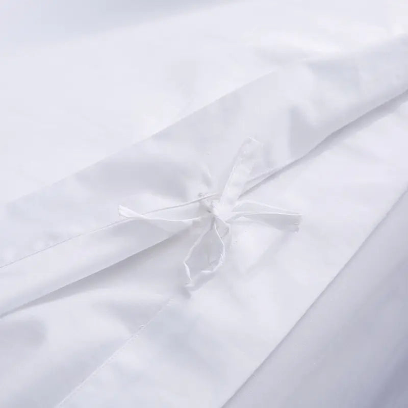 Luxury White Satin Bedding Set