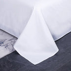 Luxury White Satin Bedding Set